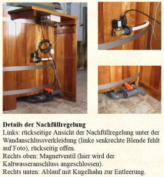 Blumenberg Sauna-Tauchbecken mit Kunststoffeinsatz