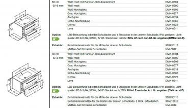 Badmöbelset Delta Karat SL von Scanbad by Dansani