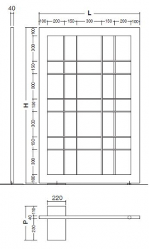 Scirocco Designheizkörper Screen Elektroheizkörper mit Blumendekor Raumteiler freistehend, italienisches Design für Ihr Zuhause