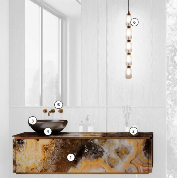 Preview: Sicis Elisyan Badmöbel Komposition Eryon 1 - exklusives Design aus Italien