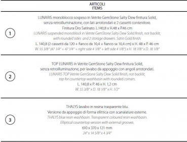 Sicis Elisyan Badmöbel Komposition 1 - exklusives Design aus Italien