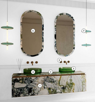 Preview: Sicis Elisyan Badmöbel Komposition Eryon 4 - exklusives Design aus Italien