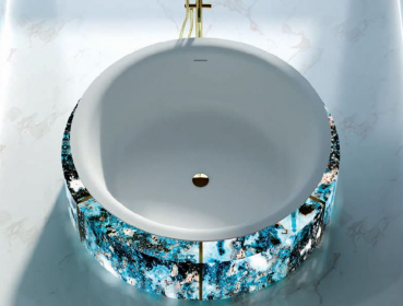 Preview: Sicis Elisyan Eden freistehende Badewanne - exklusives Design aus Italien