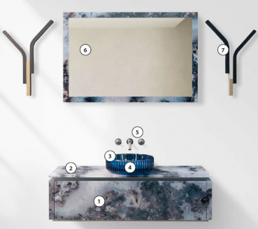 Preview: Sicis Elisyan Badmöbel Komposition Eryon 2 - exklusives Design aus Italien