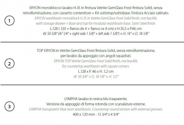 Sicis Elisyan Badmöbel Komposition Eryon 2 - exklusives Design aus Italien