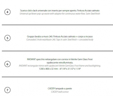 Sicis Elisyan Badmöbel Komposition Eryon 2 - exklusives Design aus Italien