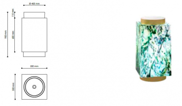 Sicis Elisyan Harmony Standwaschbecken Säulenwaschtisch - exklusives Design aus Italien