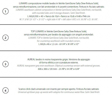 Sicis Elisyan Badmöbel Komposition Lunaris 2 - exklusives Design aus Italien