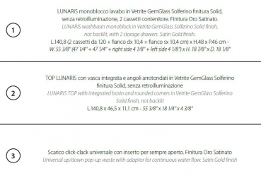 Sicis Elisyan Badmöbel Komposition Lunaris 3 - exklusives Design aus Italien