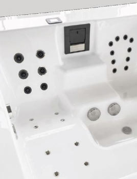 Preview: Sicis Elisyan Zen Lagoon Whirlpool mit Wasser-Luft-Hydromassagesystem und Farbtherapie