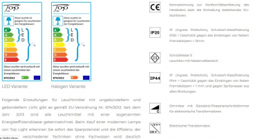 Top Light Spiegel BrightLight Leuchtspiegel in vielen Größen mit LED-, Halogen- oder Leuchtstofflampen