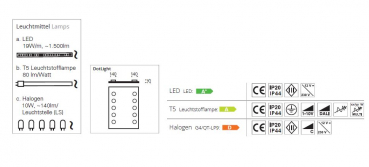 Top Light Spiegel DotLight Leuchtspiegel in vielen Größen mit LED-, Halogen- oder Leuchtstofflampen