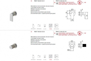 Treemme 3.6 Brause-Einhebelmischer Unterputz 9AC8