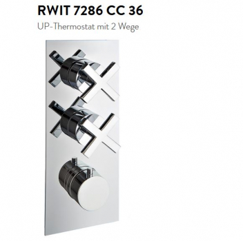 Treemme 7286/36 Unterputz-Thermostat mit 2-Wege-Umsteller