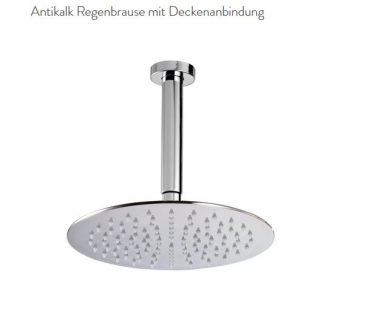 Treemme Antikalk Regenbrause mit Deckenarm Duschkopf 6587