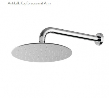 Treemme Antikalk Regenbrause mit Wandarm Duschkopf 6512