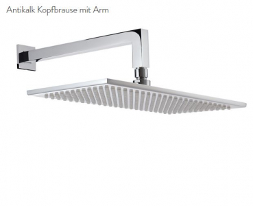 Treemme Antikalk Regenbrause mit Wandarm Duschkopf 6566