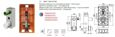 Treemme Unterputzteil Thermostatic 1395/ZZ für elektronische Waschtischarmaturen berührungsfrei