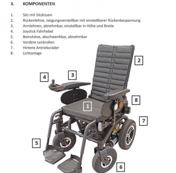 Trendmobil Elektromobil R-30 Reisemobil Elektrorollstuhl mit Hilfesmittelnummer 6 km/h