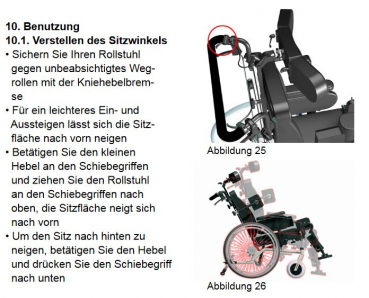 Trendmobil Rollstuhl TMM / TMM-TB Pflegerollstuhl / Multifunktionsrollstuhl, optional mit Trommelbremse