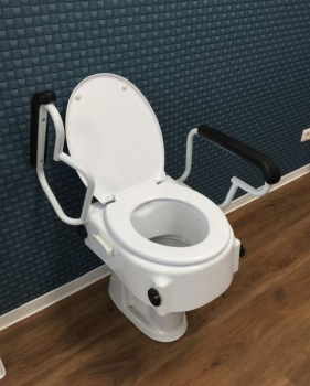 Trendmobil Toilettensitzerhöhung 8 / 12 / 16 cm mit Deckel und Armlehnen TSE