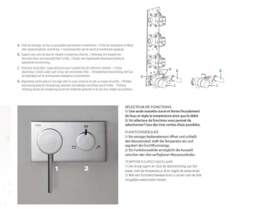 Tres 3 V Badewannenauslauf mit Duschsystem Duschset mit Handbrause 21027311, modernes Design für Ihr Badezimmer