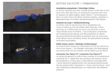 Tres B-System Bausatz 2-Wege-Thermostat-Unterputz für Badewanne und Dusche 30725207