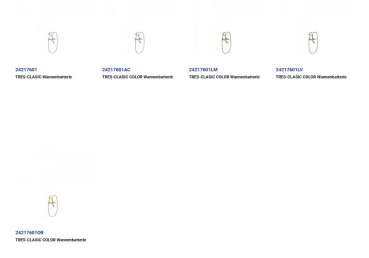 Tres-Clasic Badewannen-Armatur mit Handbrause 24217601 Chrom/Stahl/Gold/Messing, exklusives Design für Ihr Badezimmer