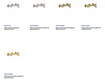 Tres-Clasic Waschtischmischer Wasserhahn 24215102 Chrom/Stahl/Gold/Messing, exklusives Design für Ihr Badezimmer
