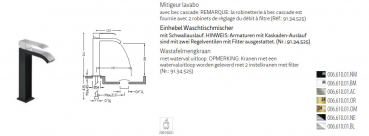 Tres Cuadro Exclusive Einhebel Waschtischmischer Armatur 00661001 Wasserhahn Schwarz, Weiß, Gold, Stahl Design für Ihr Badezimmer