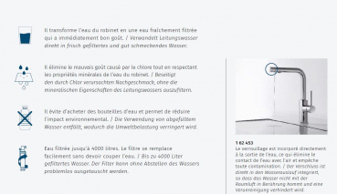 Tres Cuisine 2 Stk. Chlorfilter für Filterarmaturen 16235590