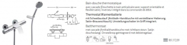 Tres Max-Tres Badewannen-Armatur Wannen-Batterie mit Handbrause 06117209, modernes Design für Ihr Badezimmer