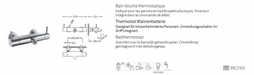 Tres Max-Tres Badewannen-Armatur Wannen-Batterie 09027401, modernes Design für Ihr Badezimmer