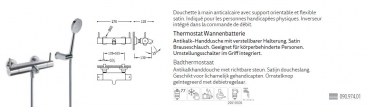 Tres Max-Tres Badewannen-Armatur Wannen-Batterie mit Handbrause 09097401, modernes Design für Ihr Badezimmer