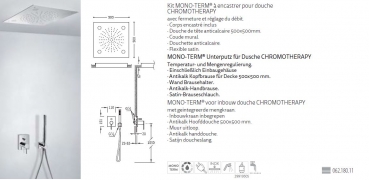 Tres Mono-Term Duschset Duschkombination mit Handbrause 06218011, modernes Design für Ihr Badezimmer