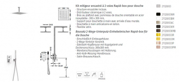 Tres Project-Tres Duschset Bausatz für Dusche mit Rapid-box 21128003