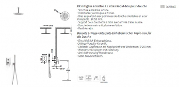 Tres selection Max Unterputz-Duschsystem Duschset Rapid Box 06228003