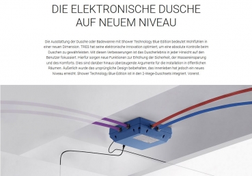 Tres Shower Technology 09286564 Duschset mit elektronischer Bedienung