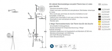 Tres Study Exclusive Thermostat-Duschset Therm-Box 26225004