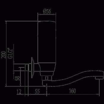 Tres elektronischer Wasserhahn Trestronic Anti-Covid Waschbecken-Armatur mit Infrarotsensor 09217101