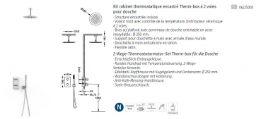 Tres selection Max Thermostat Duschset Duschsystem Therm-box 06225003