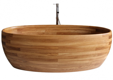 Unique Wood Design Holzbadewanne Madra freistehende Badewanne aus Holz UWD