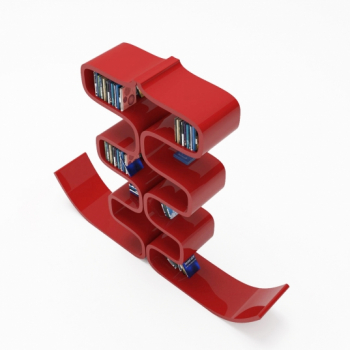 ZAD Italy Adamantx® Frame Design-Bücherregal, Wandregal, italienisches Luxus-Design für Ihr Zuhause