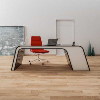 ZAD Italy Adamantx® Milano Schreibtisch für Büro, Arbeitszimmer und Homeoffice, italienisches Luxus-Design für Ihr Zuhause