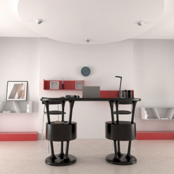 ZAD Italy Adamantx® Sagrada Familia Desk Empfangstisch, Informationstisch, Rezeption, Theke, Stehtisch, italienisches Luxus-Design für Ihre Kunden