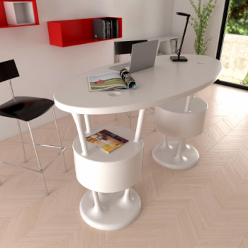 ZAD Italy Adamantx® Sagrada Familia Desk Empfangstisch, Informationstisch, Rezeption, Theke, Stehtisch, italienisches Luxus-Design für Ihre Kunden