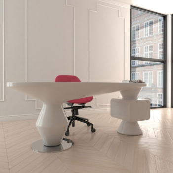 ZAD Italy Adamantx® StoneHenge Schreibtisch für Büro, Arbeitszimmer und Homeoffice, italienisches Luxus-Design für Ihr Zuhause