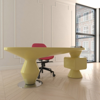 ZAD Italy Adamantx® StoneHenge Schreibtisch für Büro, Arbeitszimmer und Homeoffice, italienisches Luxus-Design für Ihr Zuhause