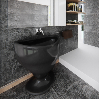 ZAD Italy Adamantx® Standwaschbecken Calice Säulen-Waschtisch Standmontage, italienisches Luxus-Design für Ihr Traumbad