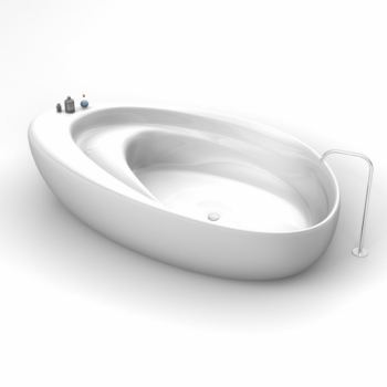 ZAD Italy Eustachio Adamantx® freistehende ergonomische Badewanne Designbadewanne, italienisches Luxus-Design für Ihr Traumbad